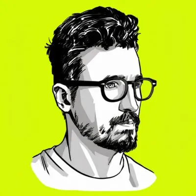Illustrated portrait from the marketing team.